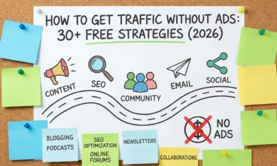 How to Get Traffic Without Ads 30+ Free Website Traffic Strategies
