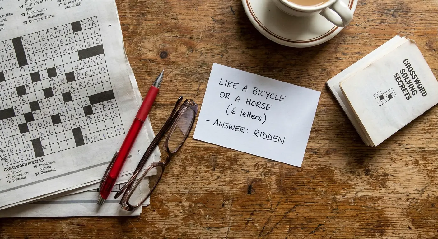 Like a Bicycle or a Horse Crossword Complete Answer Guide & Solving Tips
