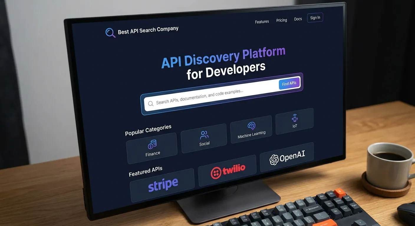 Best API Search Company’s Homepage – API Discovery Platform for Developers